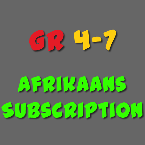 Afrikaans Subscription Grade 4 - 7