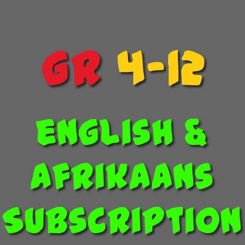 English & Afrikaans Subscription Grade 4-12