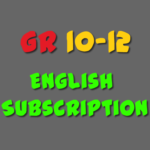 English Subscription Grade 10-12