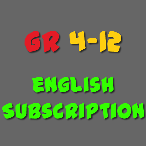 English Subscription Grade 4 - 12