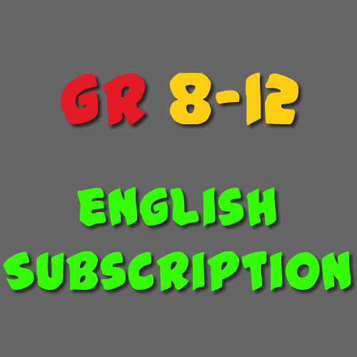 English Subscription Grade 8 - 12