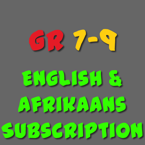 English and Afrikaans Subscription Grade 7 - 9